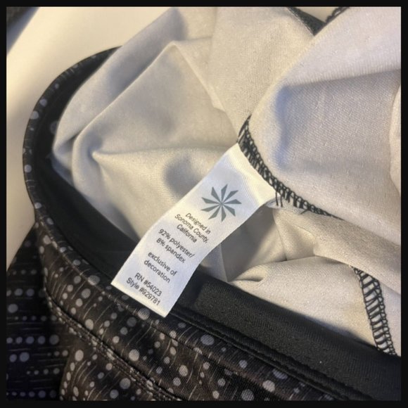 🔥3/$30 Athleta Printed Power Mesh CYA Micro Skirt Black Galaxy Dots Athletic - Picture 11 of 13